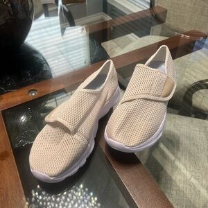 Women's Beige Slip-On Sneakers